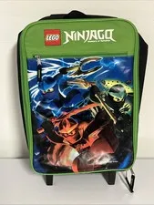 LEGO Ninjago Masters of Spinjitzu Kids Rolling Suitcase Luggage 18" Bag 2012