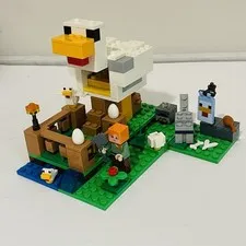 Lego Minecraft Set 21140 The Chicken Coop 98% Complete No Manual No Box