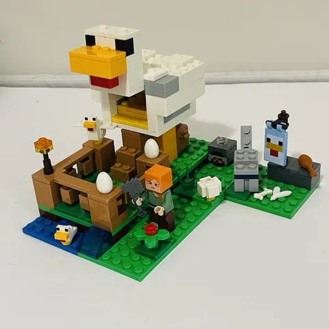 Lego Minecraft Set 21140 The Chicken Coop 98% Complete No Manual No Box