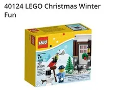 LEGO 40124 Winter Fun Christmas Season Snow New Sealed Retired 2015 Set