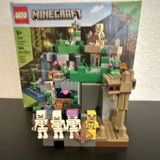 LEGO Minecraft The Skeleton Dungeon 21189 Complete Set w/ Box Manual and Figs