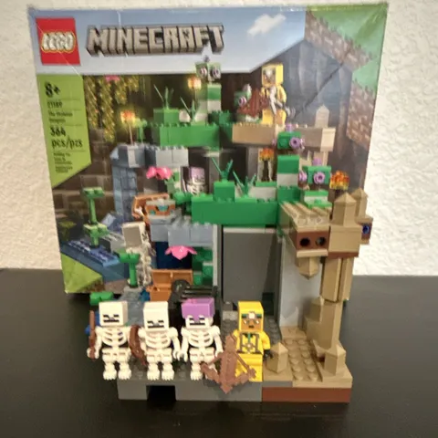 LEGO Minecraft The Skeleton Dungeon 21189 Complete Set w/ Box Manual and Figs