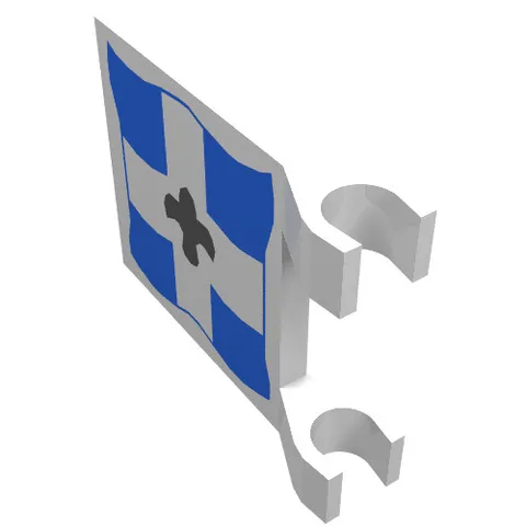 LEGO® Part 2335p04 - Flag 2 x 2 Square with Imperial Soldier Black Symbol