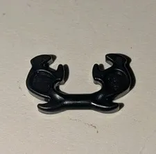 LEGO Black Minifigure Helmet Accessory Piece Ninja Horn Elaborate Horns Part EUC