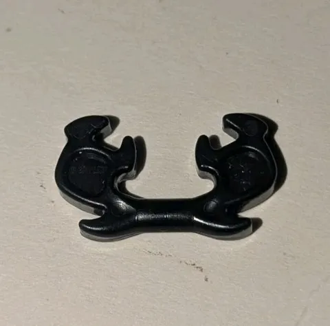 LEGO Black Minifigure Helmet Accessory Piece Ninja Horn Elaborate Horns Part EUC
