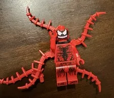 LEGO Carnage Minifigure Marvel Super Heroes with Accessories 76036 RARE MARVEL