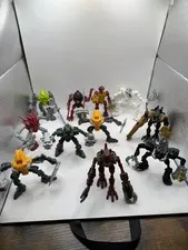 Lego Bionicle Lot Of 11 Figures Vintage 2000'S Fast Shipping