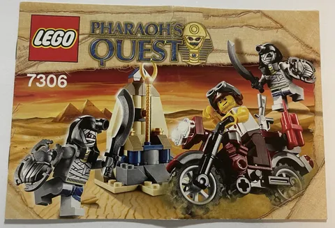 LEGO® Pharaoh's Quest Golden Staff Guardians 2010 Instruction Manual Set 7306
