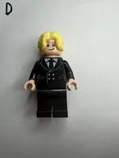 new LEGO Sanji "Black Leg" Vinsmoke Minifig, black tuxedo - One Piece set 75639
