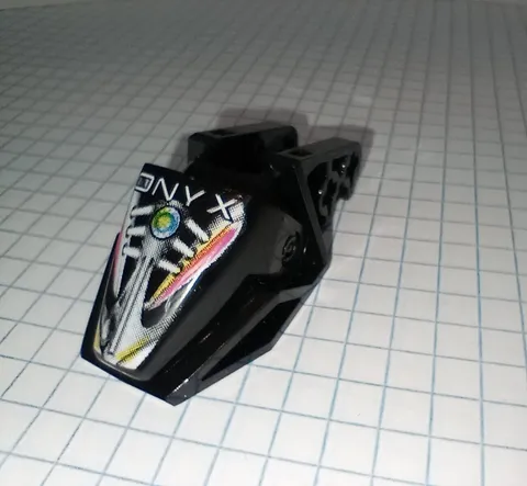 2 Pieces Lego 32165 and x209pb03 Technic Onyx RoboRider Visor and Block Black pr
