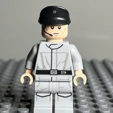 LEGO Imperial Crew Black Cap Minifigure (sw0693) Star Wars Empire Printed Leg 2V