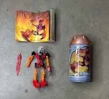 LEGO 8534 Bionicle Tahu Toa Mata Fire Action Figure 2001 with Manual Incomplete