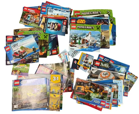 HUGE Lot of 108 LEGO Instruction Manuals Star Wars / City / Monster Fighters etc