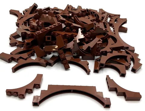 Lego New Large Lot of Reddish Brown Tree Branch Pieces