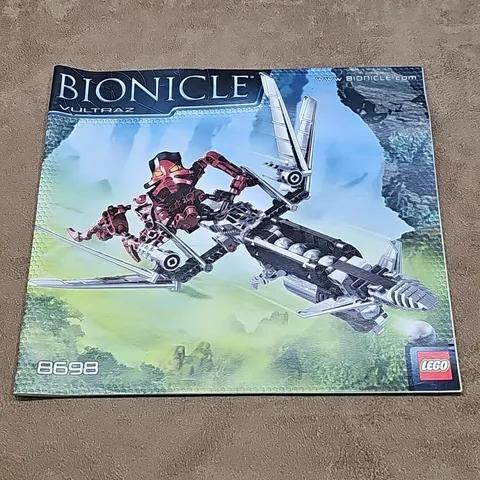 LEGO Bionicle 8698 Vultraz Instruction Manual Only Building Toy Combat Vehicle