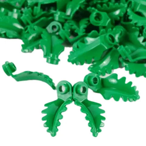 100 Pieces Lot LEGO® Green Plant 2682 Round 1 x 1 with Curved Upright Fern Leaf