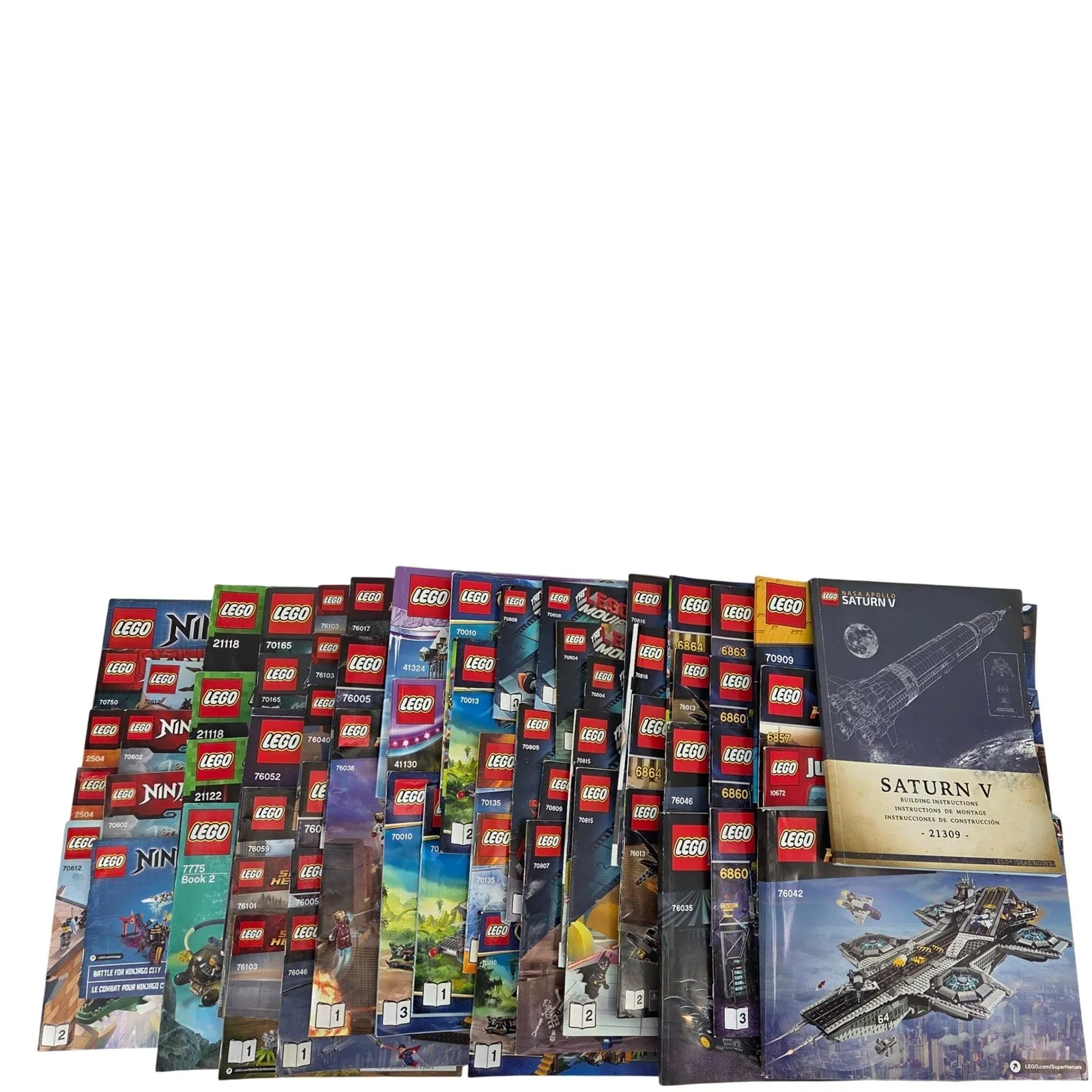 Lego Instruction Manual Only 60+ Plus Lot Ninjago Minecraft Heroes 21309 76042
