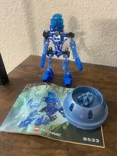 Vintage Lego Bionicle TOA GALI 8533- Complete With Manuel & Cannister Lid NICE!