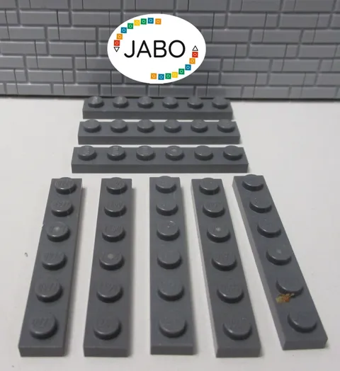 (J8/2/3) LEGO 8x3666 Plate Flat 1x6 New Dark Gray