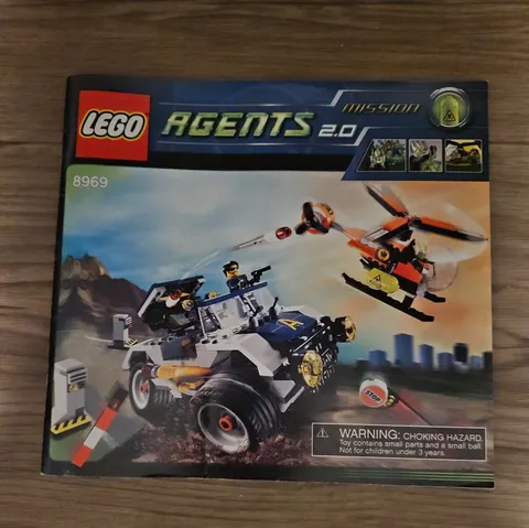 LEGO Agents 2.0 #8969 4-Wheeling Pursuit Instructions Manual ONLY