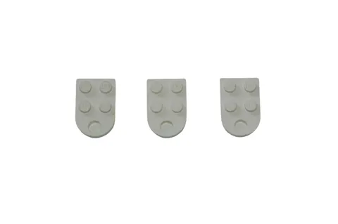 3 Lego® TRAIN Railway 9V RC Magnet Attached 2x2 STANDARD WHITE