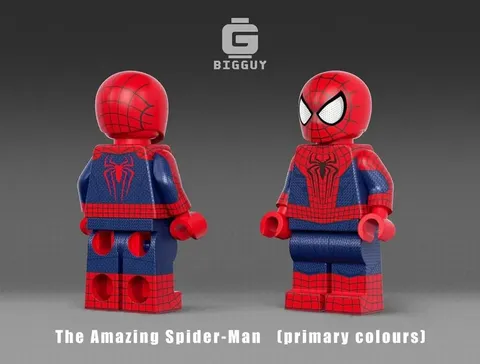LEGO Marvel Bigguy Custom The Amazing Spider-Man 2 Pad Printed Minifigure NEW