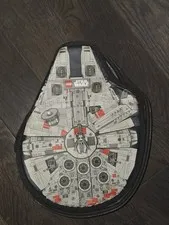 LEGO STAR WARS MILLENNIUM FALCON ZIPPERED STORAGE BAG MINI FIGURE CARRYING CASE