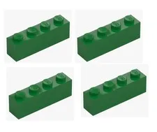 LEGO ® 4x brick 1x4 dark green dark green 3010 4112838 brick brick new replacement