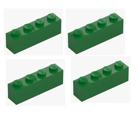 LEGO ® 4x brick 1x4 dark green dark green 3010 4112838 brick brick new replacement