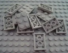 LEGO Lot of 12 Light Gray 2x3 Flat Building Plate Pieces