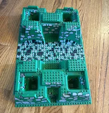LEGO Baseplate Raised 32x48x6 W 4 Corner Pits Set 8781 Small chip