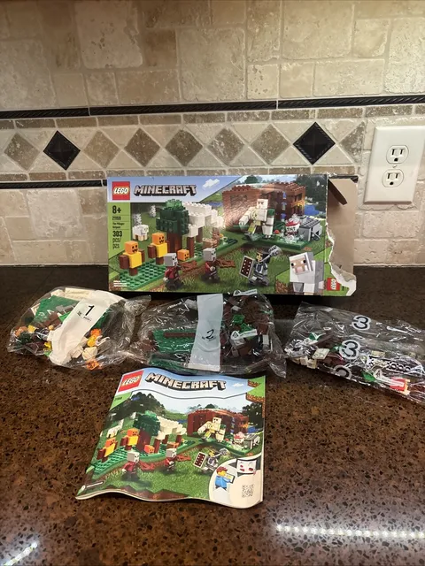 New LEGO Minecraft 21159The Pillager Outpost CompleteSet Open Box (sealed legos)