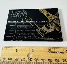 LEGO 7191 Star Wars UCS X-Wing Fighter Name Plate Authentic