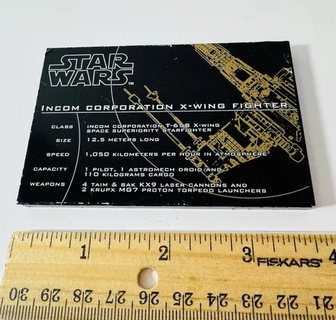 LEGO 7191 Star Wars UCS X-Wing Fighter Name Plate Authentic