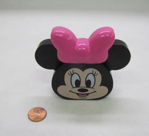 Lego Duplo Disney Minnie Mouse Face Head Pink Bow Specialty Printed Block House