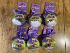 New Lot Of 6 LEGO Friends Christmas Ornament Set 850849 Dog House Holiday Bauble