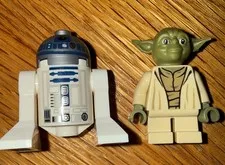 LEGO Yoda Olive Minifigure SW0707 Star Wars 75255 75233 + R2D2