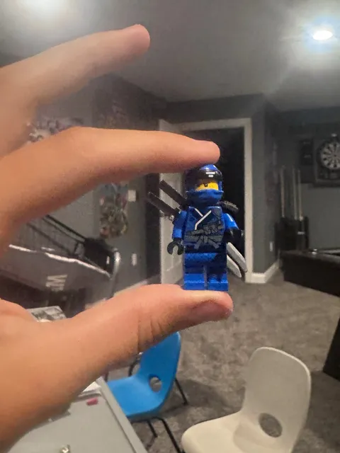 LEGO NINJAGO Blue Ninja Minifigure Armed w/ Sword Weapon Accessories