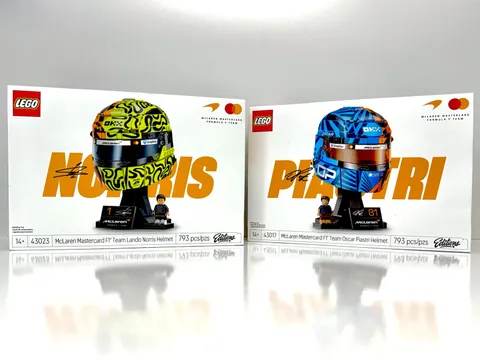 LEGO Editions McLaren F1 Team Helmets | Lando Norris 43023 + Oscar Piastri 43017