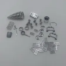 LEGO Chrome Bulk Lot Pieces & Parts, Plastic