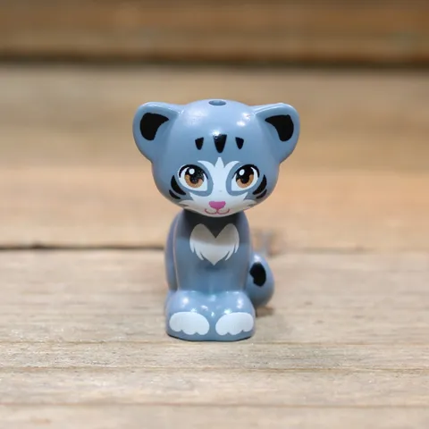 LEGO Cat Minifigure Animal Sand Blue White Patches and Paws 11602pb04 Qty 1
