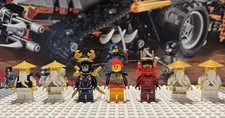 LEGO NINJAGO Minifigure Lot of 7 w/ Sensei Wu, P.I.X.A.L, Skylar, and Samurai X