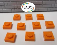 (J7/1/3) LEGO 10 x 3024 Flat Plate 1x1 Orange