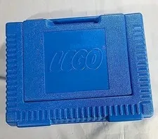 1984 Vintage LEGO Blue Plastic Travel Storage Organizer Container Carry Case
