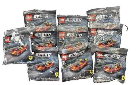Lot of 10 LEGO SPEED CHAMPIONS: Ferrari 499p-Hypercar (30709)