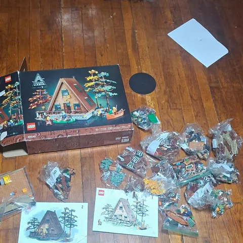 LEGO Ideas A-Frame Cabin Limited Complete Set 7% Complete
