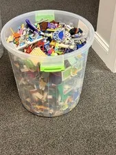 15 Pound Lot of Assorted Variety Legos W/Container