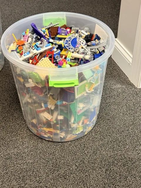 15 Pound Lot of Assorted Variety Legos W/Container
