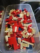 Vintage 1970's LEGO Bricks & Parts Lot Various Blocks ALL 70's Mixed Pieces Lego