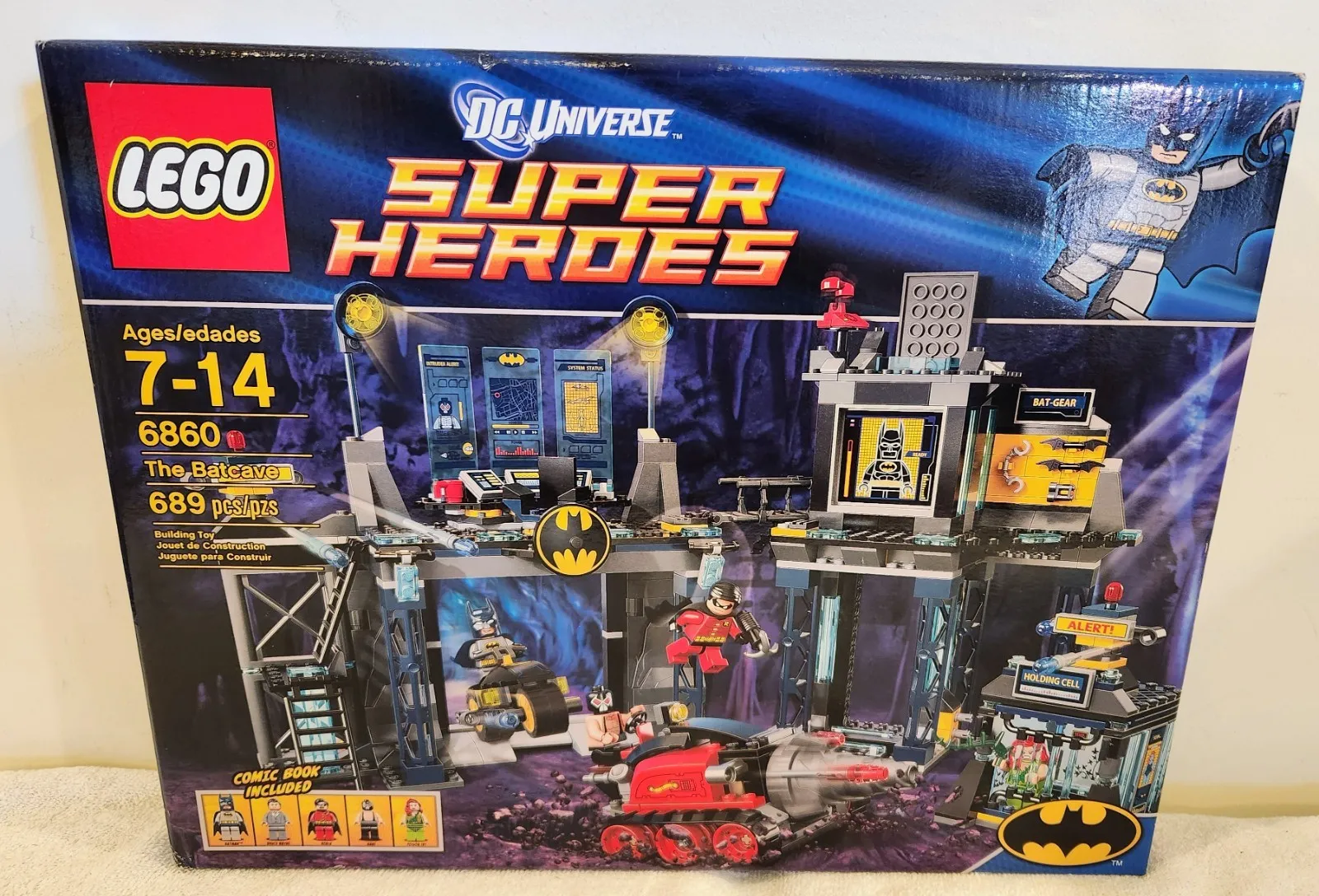 LEGO DC Comics Super Heroes Batman: The Batcave (6860) New Sealed Retired